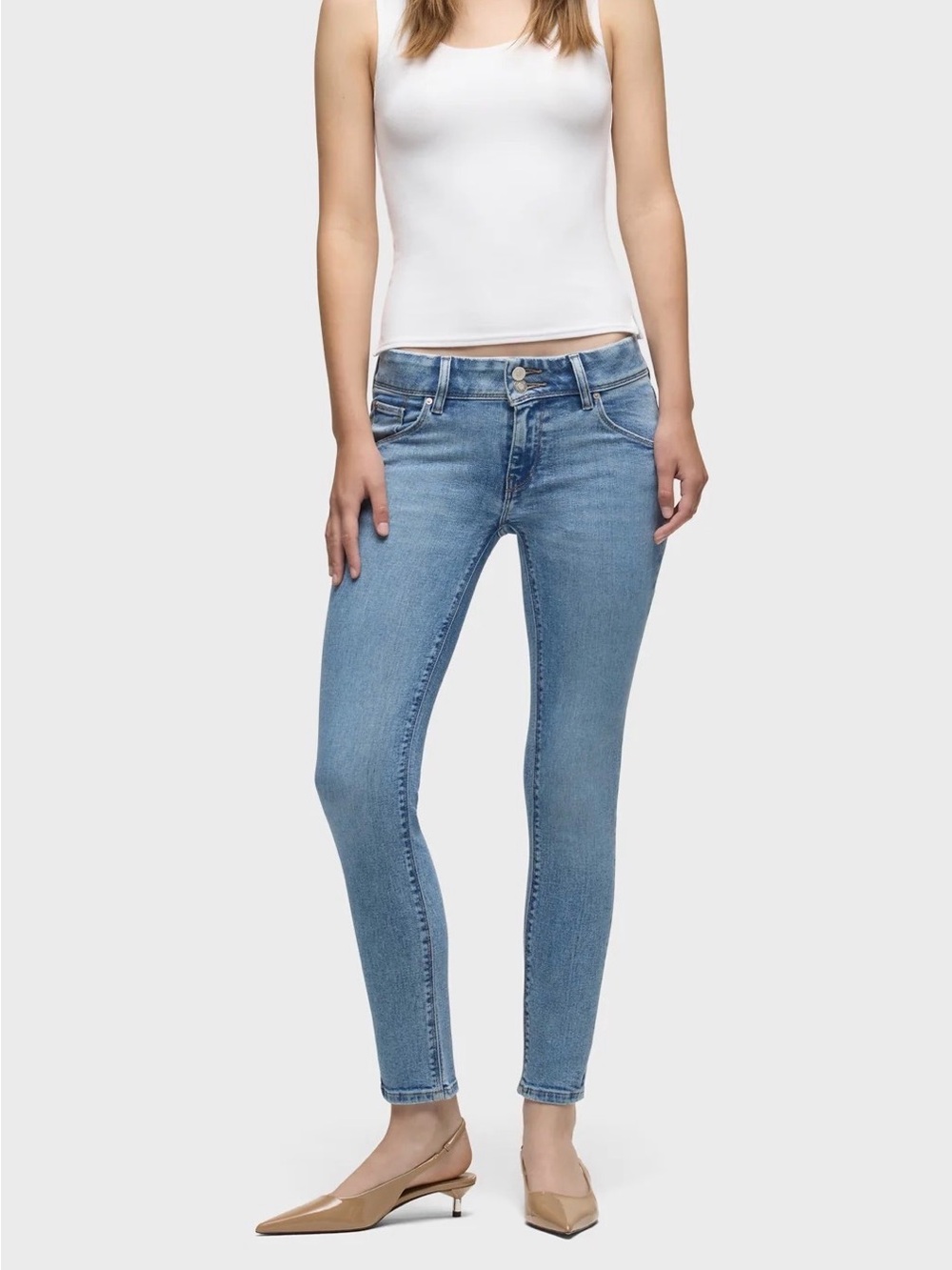 Hudson Jeans Women's Light Blue Skinny Stretch Denim